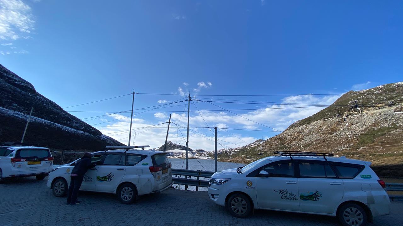 Visitors making travel memories in Arunachal Pradesh